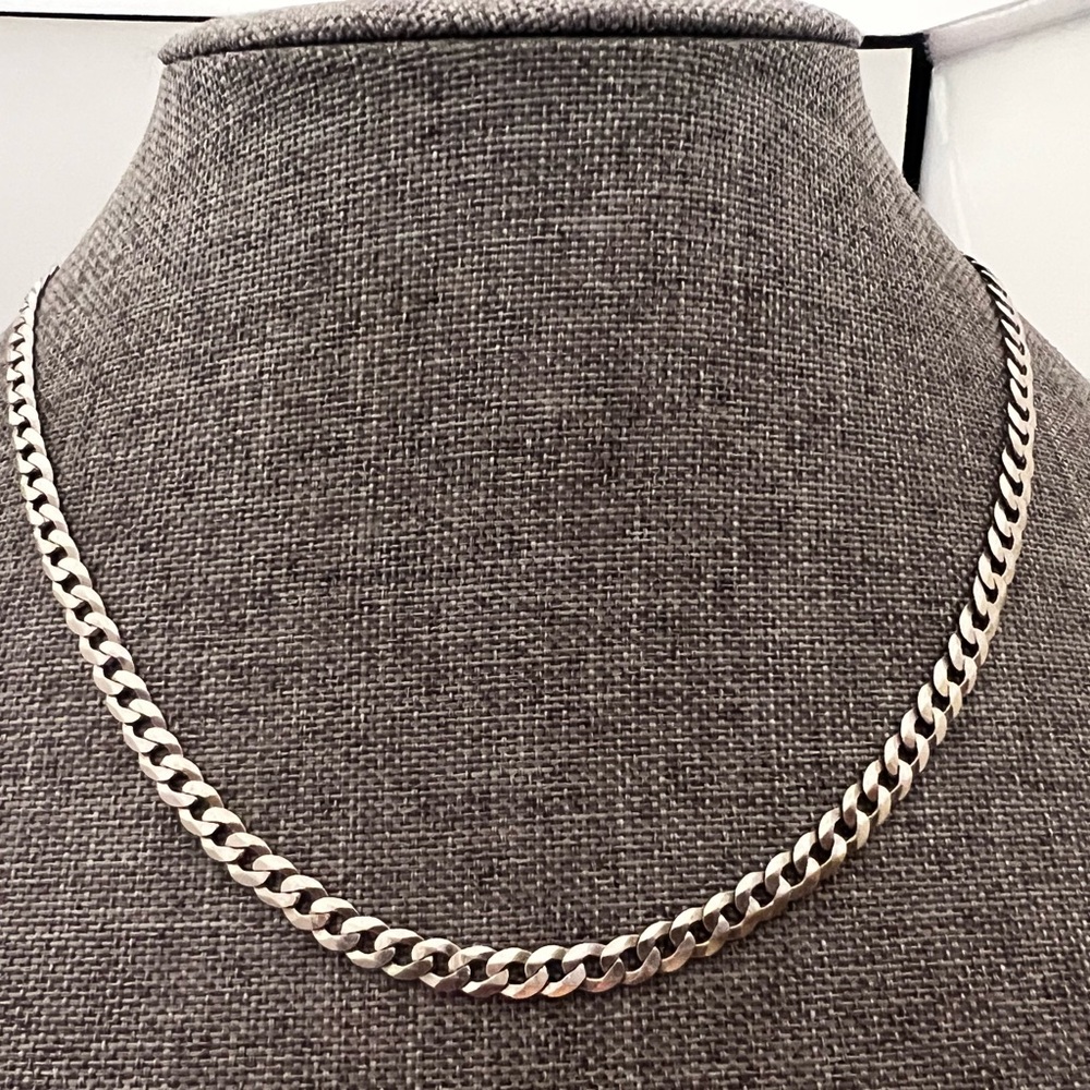 Italy 925 Silver Necklace for Men’s & women 18 inch long New
